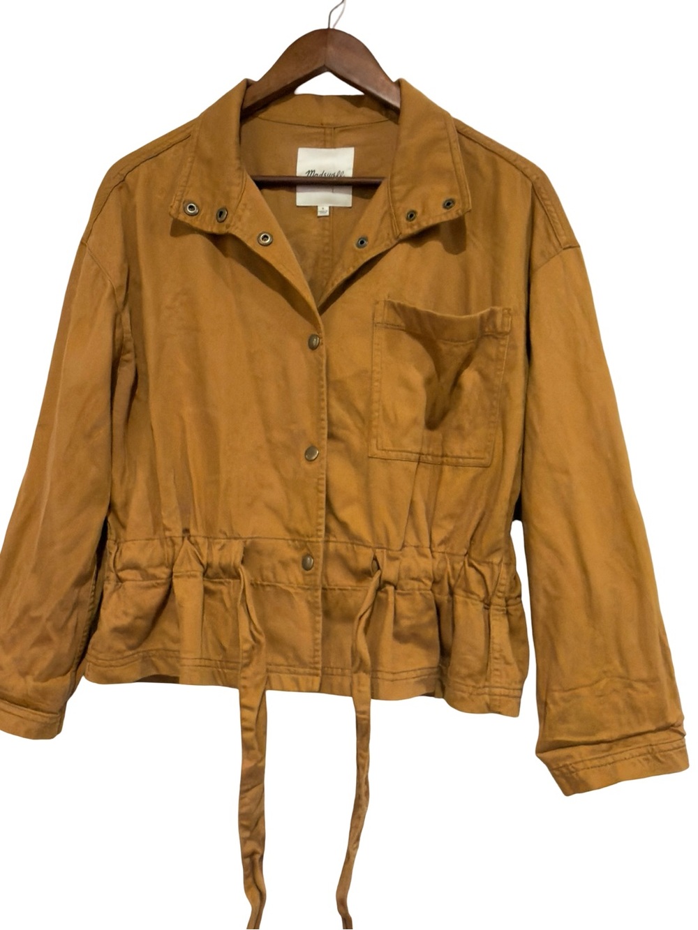 Madewell Ochre Drawstring-Waist Utility Jacket